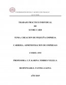 CREACION DE PEQUEÑA EMPRESA