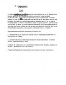 México y las propuestas educativas