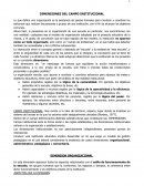 DIMENSIONES DEL CAMPO INSTITUCIONAL