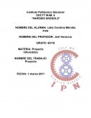 PROYECTO DE UN SOFTWARE