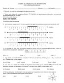 Matematicas evaluacion diagnostica 1°