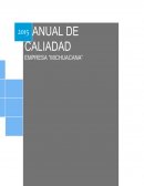 PLANIFICACION DEL SISTEMA DE GESTION DE CALIDAD