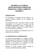 ¿Podrían las fabricas biotecnológicas producir personas?