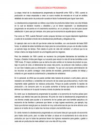 OBSOLESCENCIA PROGRAMADA. Página 1