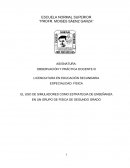 EL USO DE SIMULADORES COMO ESTRATEGIA DE ENSEÑANZA EN UN GRUPO DE FISICA DE SEGUNDO GRADO