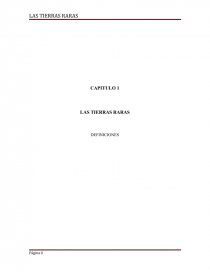 CAPITULO 1 LAS TIERRAS RARAS DEFINICIONES. Página 1