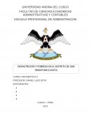 Desnutricion y pobreza en el distrito de san jerry Cusco- Peru