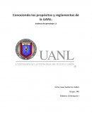 Evidencia de aprendizaje 2 Coocimientos y propositos y reglamentos de la UANL