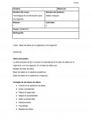 Base de datos en la ingeniería y los negocios