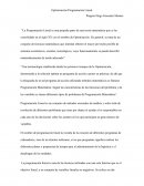 Optimización Programación Lineal