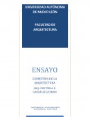 Ensayo Geometría de la Arquitectura
