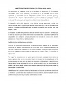 LA INTERVENCIÓN PROFESIONAL DEL TRABAJADOR SOCIAL