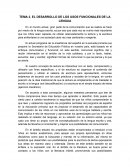 TEMA 2. EL DESARROLLO DE LOS USOS FUNCIONALES DE LA LENGUA