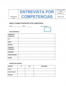 ANEXO 9 FORMATO ENTREVISTA POR COMPETENCIA