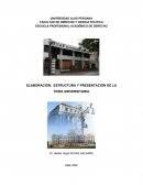 ELABORACIÓN, ESTRUCTURA Y PRESENTACIÓN DE LA TESIS UNIVERSITARIA