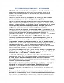 Recursos renovables y no renovables. Página 1