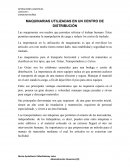 Maquinarias en un centro de distribución