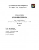 Actividad experimental Fisica basica