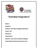 Actividad integradora español