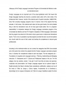 Ensayo acerca de fundamentos en enseñanza de idiomas