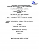 TRABAJO: LA INDAGACIÓN SOBRE LA PRACTICA DOCENTE PROPIA