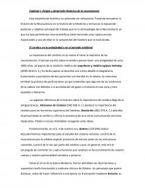 Origen y desarrollo histórico de la neurociencia.. Página 1