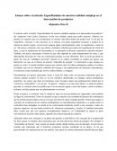 Ensayo sobre el artículo: Especificidades de nuestra realidad compleja en el intercambio de productos