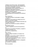 CÓDIGO DE ÉTICA DEL ESTUDIANTE