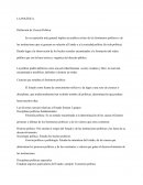 LA POLÍTICA Definición de Ciencia Política