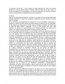 Análisis Película The Doctor. Página 1