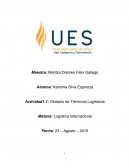 Actividad1.1: Glosario de Términos Logísticos