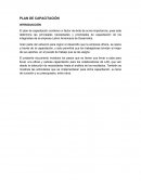 Plan de capacitacion