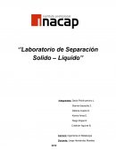 Laboratorio de Separación Solido – Liquido
