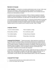 Ejemplos del lenguaje. Página 1