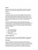 Producto artesanal quimico.Obtención de jabón casero para manos