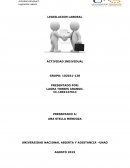 Actividad individual Legislacion laboral