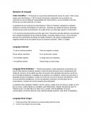 Ejemplos del lenguaje