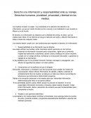 Derecho a la información y responsabilidad ante su manejo