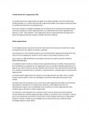 Transformacion de la organizacion