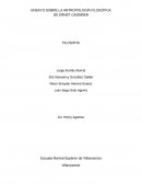 ENSAYO SOBRE LA ANTROPOLOGÍA FILOSÓFICA DE ERNST CASSIRER