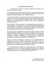 La comunicación en el siglo XXI. Página 1