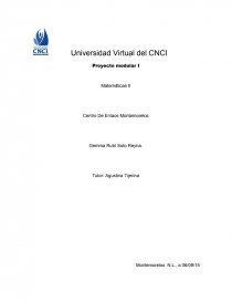 Proyecto Modular 1 Matemáticas 2 A. Página 1