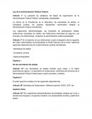 Ley de la Administración Pública Federal.