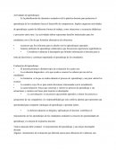 Actividades de aprendizaje. Evaluación del aprendizaje