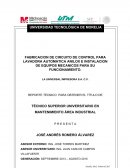 CIRCUITO DE CONTROL PARA LAVADORA ANILOX