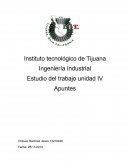 Ingeniería Industrial Estudio del trabajo unidad IV