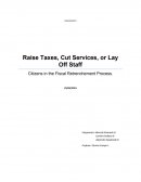 Citizens in the Fiscal Retrenchement Process