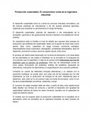 Producción sustentable. El compromiso verde de la ingeniería industrial