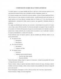Reactores quimicos. Página 1