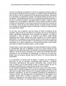 Dos problemas que más afectan la vida de la sociedad colombiana de hoy